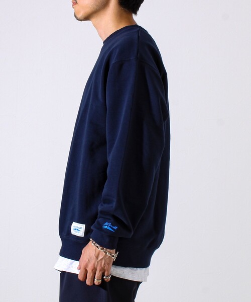「JACK PURCELL」 スウェットカットソー M ネイビー メンズ_画像4