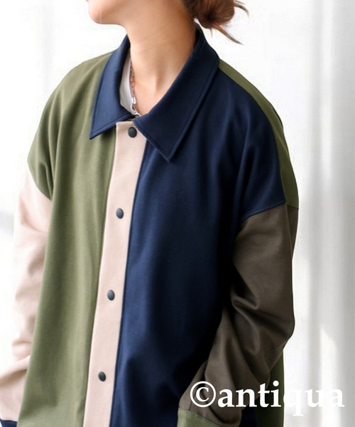 「antiqua」 ジャケット ONESIZE ブルー系その他 レディース_画像7