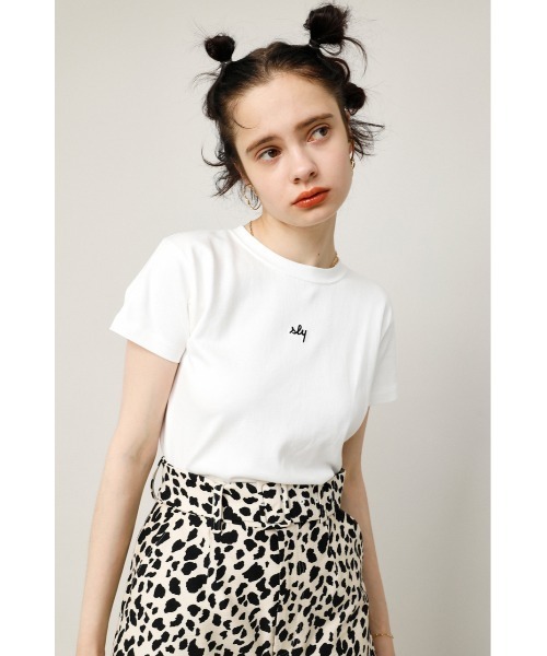 SLY tシャツ Tシャツ COMPACT LOGO T/SH コンパクトロゴ