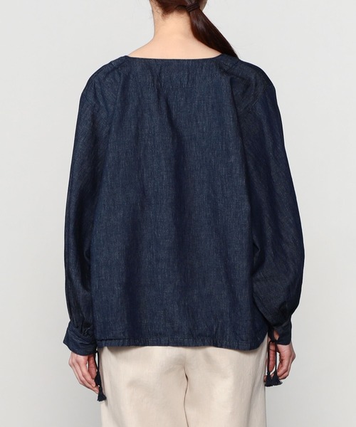 シャツ ブラウス orSlow | コットンリネンデニム プルオーバーシャツ WOMEN