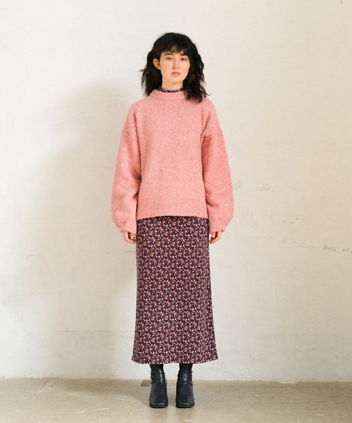 TINA：JOJUN 配色ライン入り 襟付きニットプルオーバー TINA：JOJUN（ニット