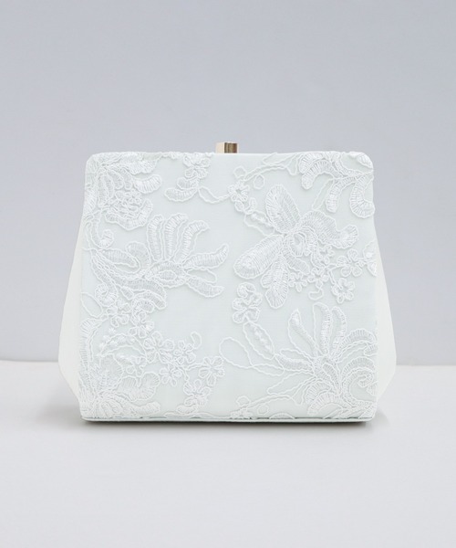 BLUEEAST クラッチバッグ パーティーバッグ 刺繍レース3way