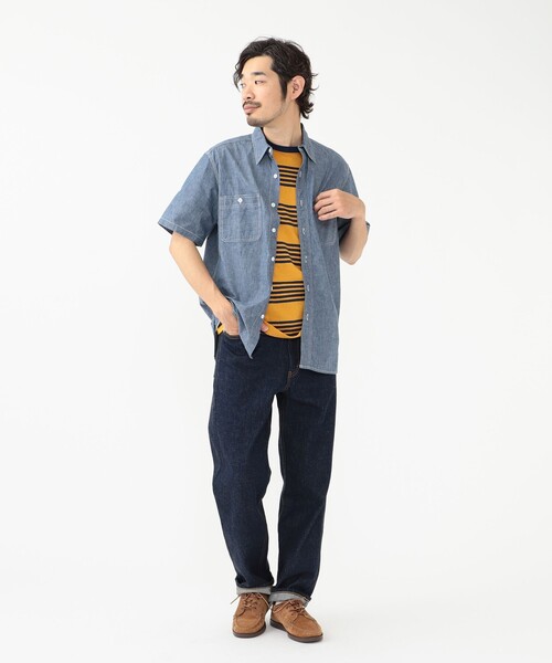 Beams Plus シャンブレー 半袖 シャツ 2025年最新】BEAMS PLUS 半袖シャンブレーシャツの人気アイテム
