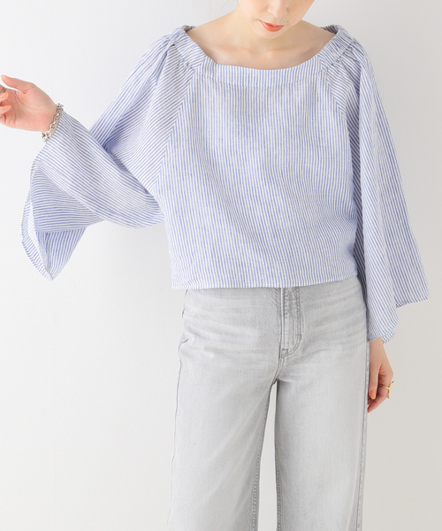Spick＆Span シャツ ブラウス リネンオフショルダー2WAYブラウス