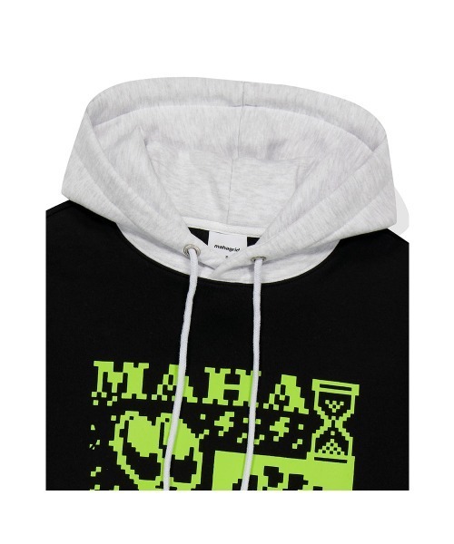 パーカー 「mahagrid/マハグリッド」CLICK PIXEL HOODIE/ピクセル フーディー レディース メンズ MAHAGRID パーカー 「mahagrid/マハグリッド」CLICK PIXEL