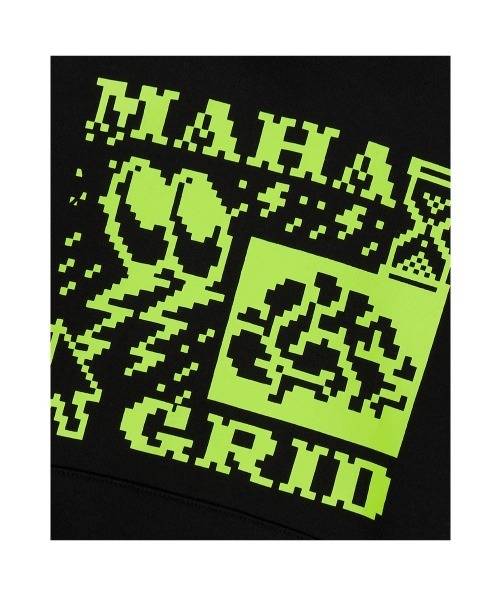 パーカー 「mahagrid/マハグリッド」CLICK PIXEL HOODIE/ピクセル フーディー レディース メンズ MAHAGRID パーカー 「mahagrid/マハグリッド」CLICK PIXEL