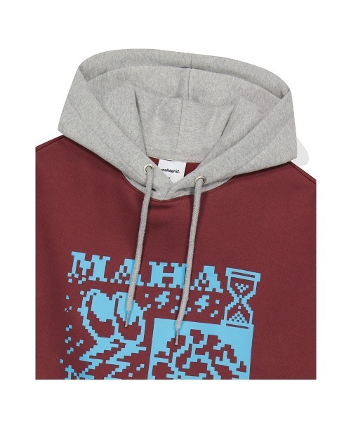 パーカー 「mahagrid/マハグリッド」CLICK PIXEL HOODIE/ピクセル フーディー レディース メンズ MAHAGRID パーカー 「mahagrid/マハグリッド」CLICK PIXEL