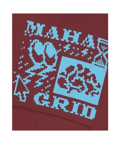 パーカー 「mahagrid/マハグリッド」CLICK PIXEL HOODIE/ピクセル フーディー レディース メンズ MAHAGRID パーカー 「mahagrid/マハグリッド」CLICK PIXEL