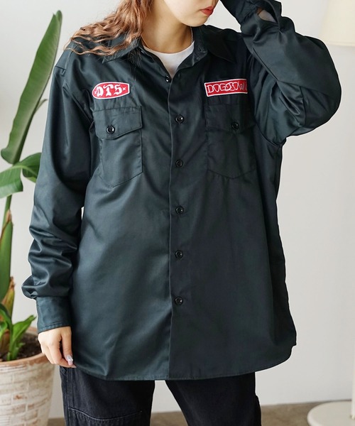 DOGTOWN ショートパンツと長袖シャツ セット DOGTOWN シャツ DOGTOWN/ドッグタウン DST WORK SHIRT ワーク