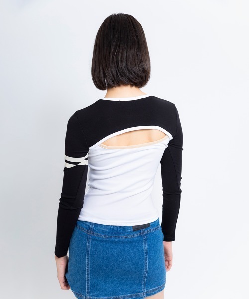 tシャツ ANNA SUI NYC SPORT クレリック ロングスリーブ Tシャツ