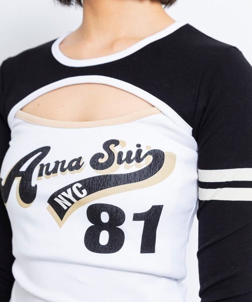 tシャツ ANNA SUI NYC SPORT クレリック ロングスリーブ Tシャツ