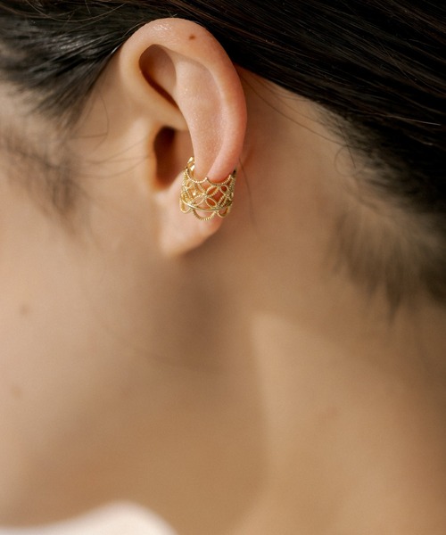 ear PAPILLONNER イヤーカフ 「WEB限定」透かしレースイヤーカフ