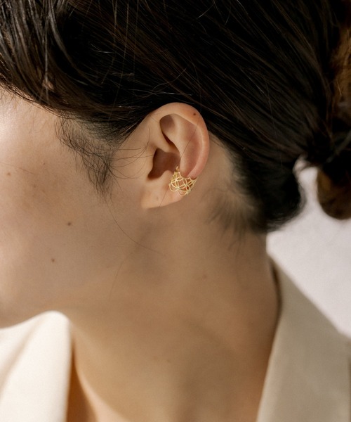ear PAPILLONNER イヤーカフ 「WEB限定」透かしレースイヤーカフ