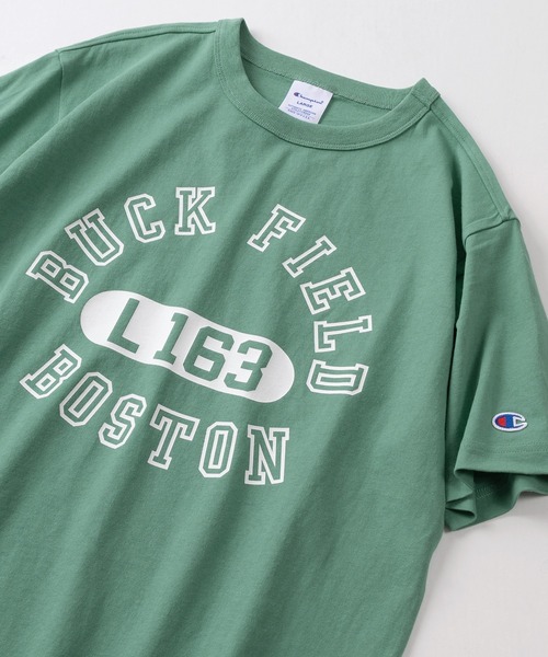 tシャツ Tシャツ メンズ 「Champion/チャンピオン」OLD TOWN 49＆BUCK FIELD BOSTON カレッジロゴプリント メンズ｜zozo