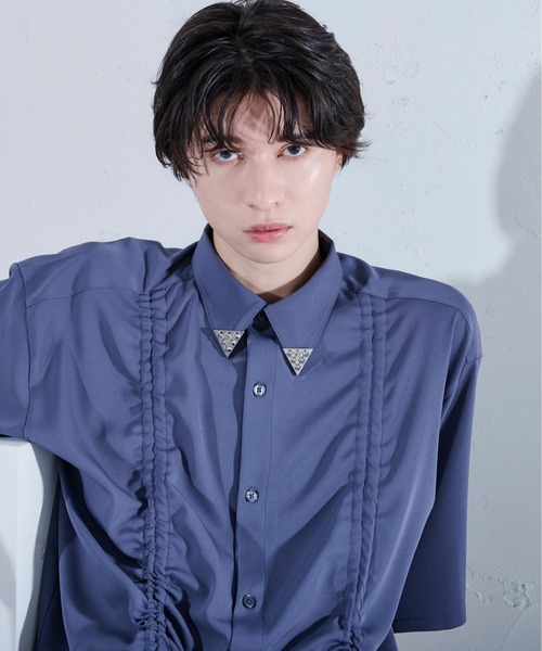 Ellno Loset（エルノロゼット） ブローチ シャツエリデザインピン