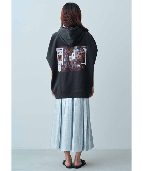 パーカー ＡＲＴ　ｍｅｅｔｓ　ＭＥＤＥ１９Ｆ　　フーディトップス「Ｊｅａｎ−Ｍｉｃｈｅｌ　Ｂａｓｑｕｉａｔ」 レディース MEDE19F パーカー ART meets MEDE19F フーディ