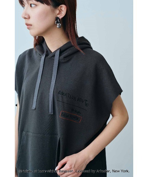 パーカー ＡＲＴ　ｍｅｅｔｓ　ＭＥＤＥ１９Ｆ　　フーディトップス「Ｊｅａｎ−Ｍｉｃｈｅｌ　Ｂａｓｑｕｉａｔ」 レディース MEDE19F パーカー ART meets MEDE19F フーディ