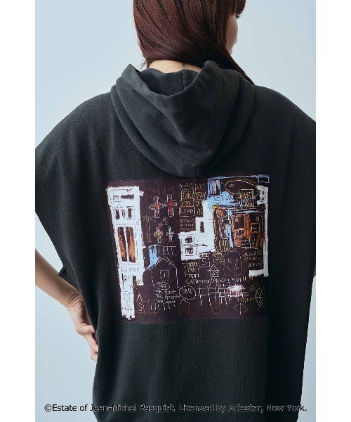 パーカー ＡＲＴ　ｍｅｅｔｓ　ＭＥＤＥ１９Ｆ　　フーディトップス「Ｊｅａｎ−Ｍｉｃｈｅｌ　Ｂａｓｑｕｉａｔ」 レディース MEDE19F パーカー ART meets MEDE19F フーディ