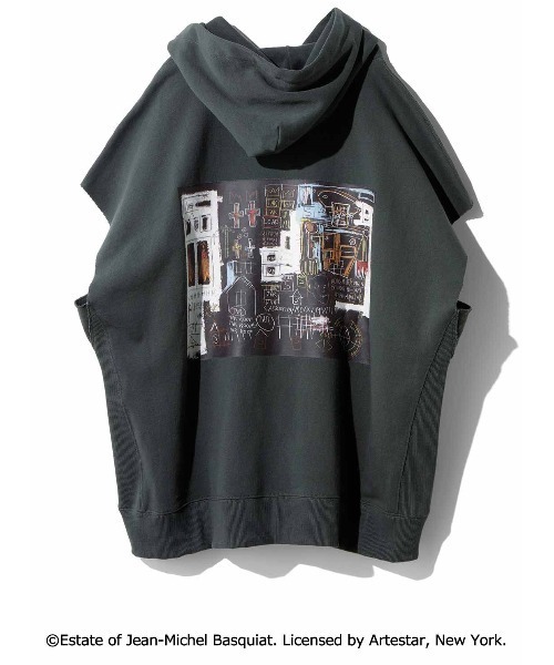 パーカー ＡＲＴ　ｍｅｅｔｓ　ＭＥＤＥ１９Ｆ　　フーディトップス「Ｊｅａｎ−Ｍｉｃｈｅｌ　Ｂａｓｑｕｉａｔ」 レディース MEDE19F パーカー ART meets MEDE19F フーディ