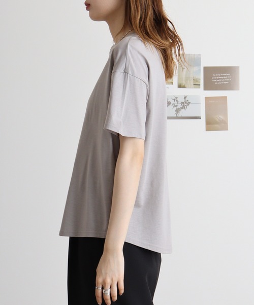 tシャツ Anna Nicola 微強撚クリアプリントＴシャツ レディース Anna Nicola tシャツ 微強撚クリアプリントTシャツ レディース