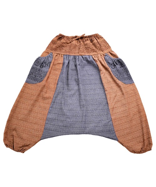 marai（マーライ） パンツ コットン ウエストゴム エスニック柄