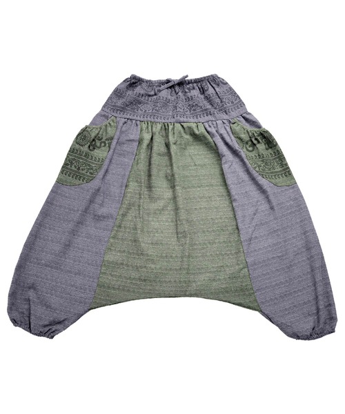 marai（マーライ） パンツ コットン ウエストゴム エスニック柄
