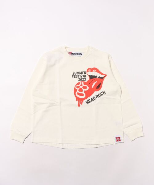 HEAD ROCK（ヘッドロック） tシャツ 長袖オーバーサイズTシャツ キッズ 