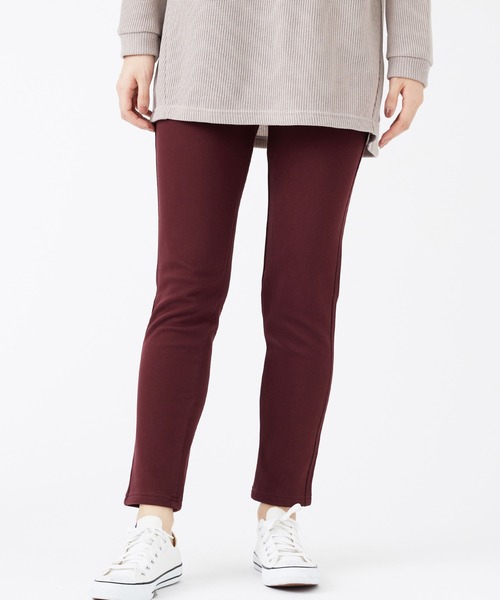 BELLUNA PLUS（ベルーナプラス） パンツ 裏ベロアストレッチ素材