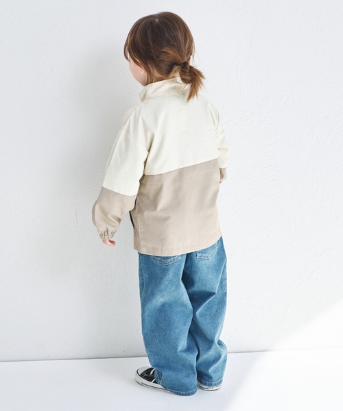 ジャケット・ブルゾン   kids MAKE YOUR DAY ブルゾン ジャンバー アウター 切替ナイロン