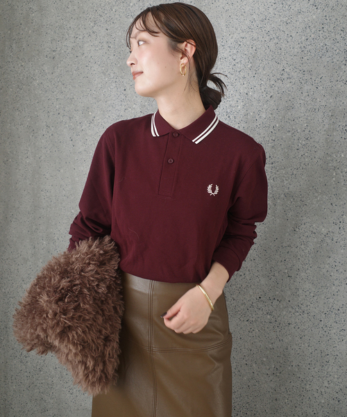 tシャツ FRED PERRY/フレッドペリー TIPPED SHIRT M3636 レディース FRED PERRY tシャツ PERRY/フレッドペリー TIPPED SHIRT M3636