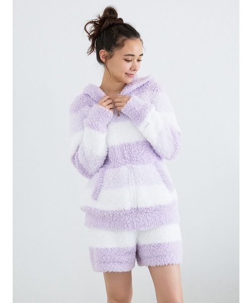 【美品】GELATO PIQUE ルームウェア3点セット gelato pique パジャマ ルームウェア ジェラート3ボーダーパーカ