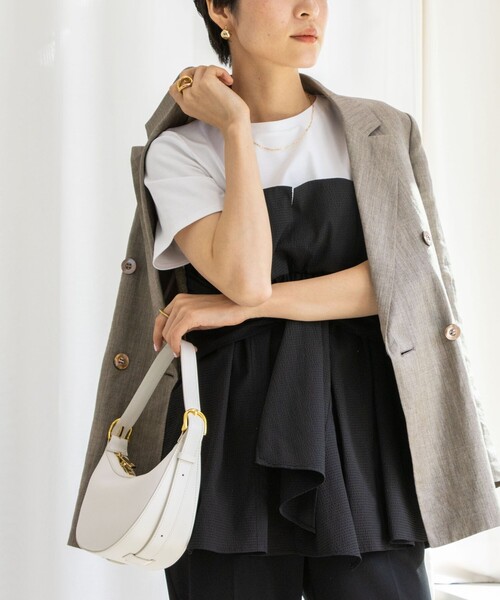 美品『NOLLEY'』【38】カットソーネイビー/綿100%/インナー/T32 NOLLEY'S 「NOLLEY'S」 半袖カットソー 38 ネイビー レディース