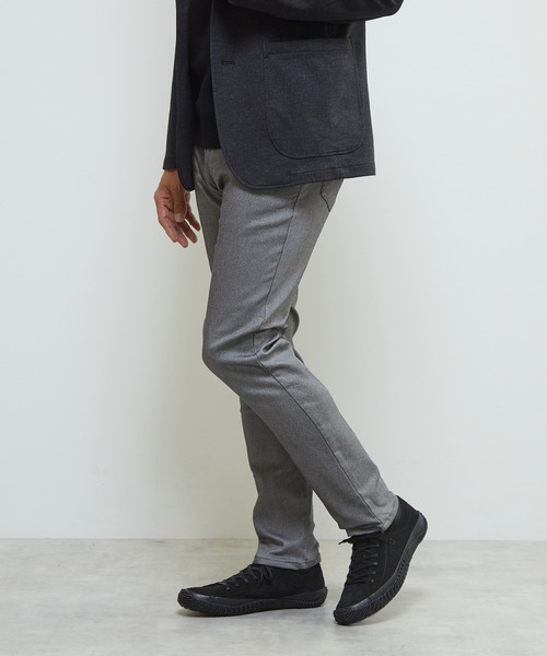 MEN'S MELROSE パンツ 逆綾ハイパーストレッチ裏起毛スリムテーパード5
