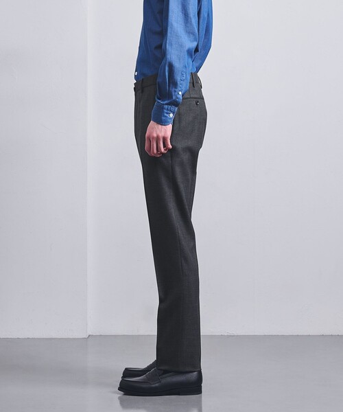UNITED ARROWS スラックス サージ ノープリーツ メンズ