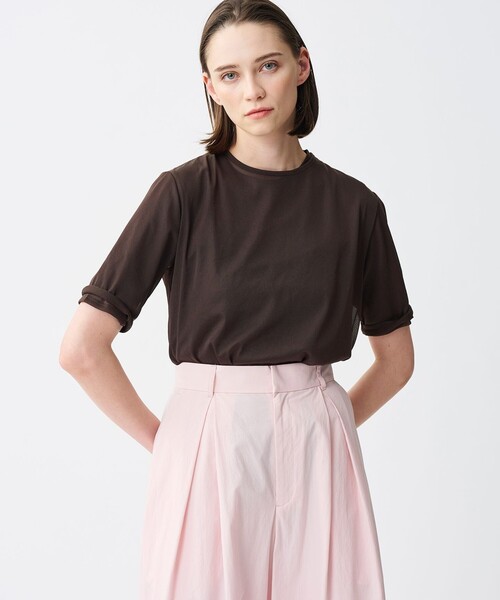 uncrave（アンクレイヴ） tシャツ 半袖 トリコットシフォン ハーフ