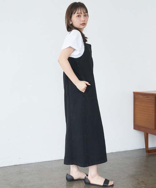 LAVEANGE ワンピース デニムキャミワンピース : ZOZOTOWN Yahoo