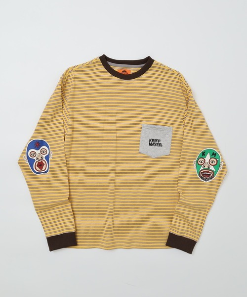KRIFF MAYER tシャツ Mob wrestler striped long sleeve t-shirt