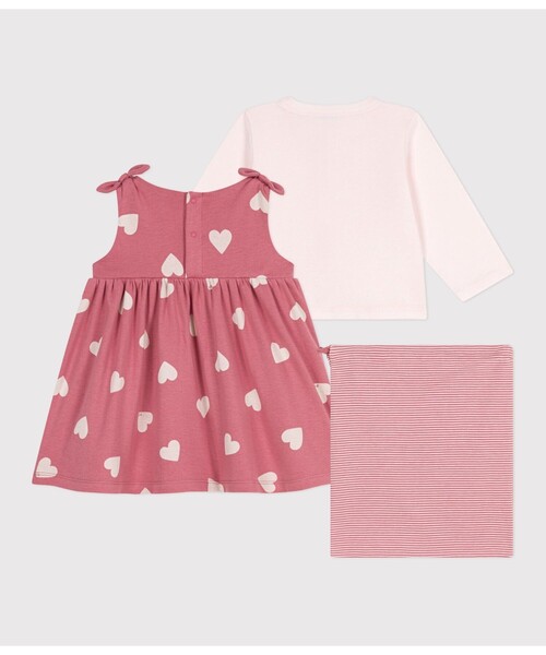 PETIT BATEAU（プチバトー） ワンピース ベビー2点セット キッズ 子供