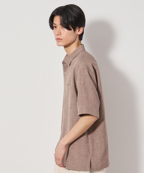 THE SHOP TK シャツ リネンライク半袖シャツ セットアップ可