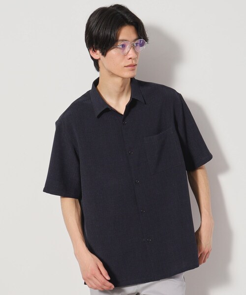 THE SHOP TK シャツ リネンライク半袖シャツ セットアップ可
