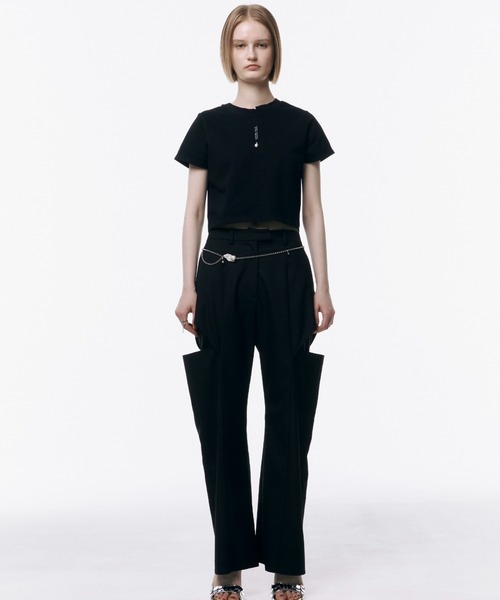 JOSE MOON（ジョゼムーン） スラックス パンツ SLIT SLIM PANTS