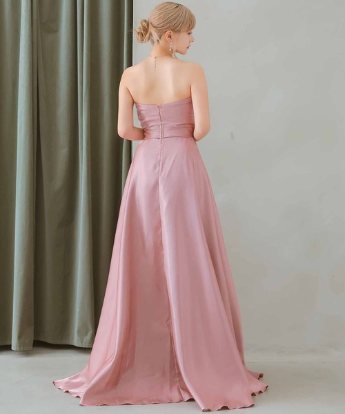 Tika（ティカ） ドレス キャバドレス ロング フレア ハートカット ベア