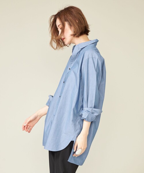 ozz conte ブラウス シャツ conte ブラウス シャツ 「conte」コットン ロゴ レギュラー