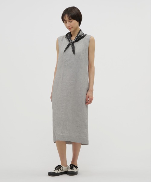美品 MHL. マーガレットハウエル YARN DYE DRY ワンピース MARGARET HOWELL ワンピース YARN DYED LINEN : ZOZOTOWN Yahoo