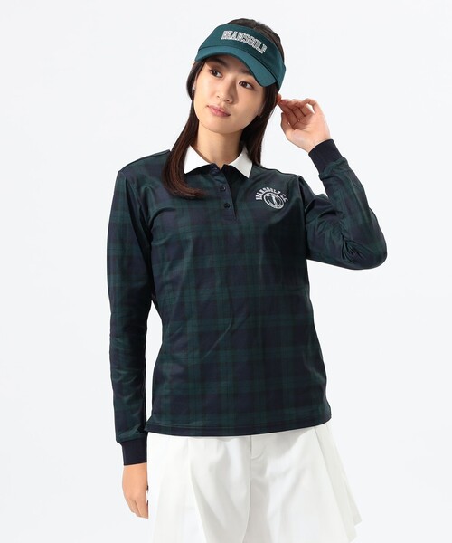 ポロシャツ ポロ 「WOMEN」ORANGE LABEL / スイングマン ロングスリーブポロシャツ「STRETCH」 レディース
