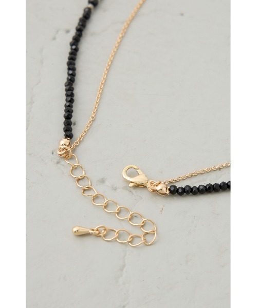 【ASUL BY MOUSSY】二連ネックレス AZUL BY MOUSSY ネックレス ビーズ2連ネックレス レディース