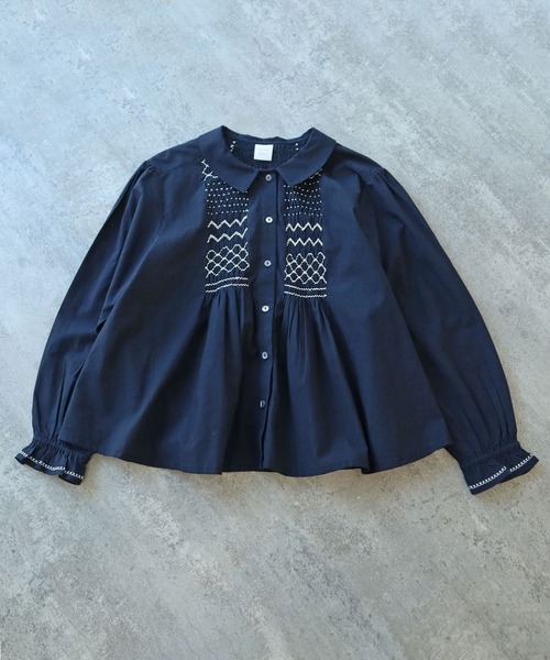 ブラウス シャツ smocking fuwari ブラウス レディース