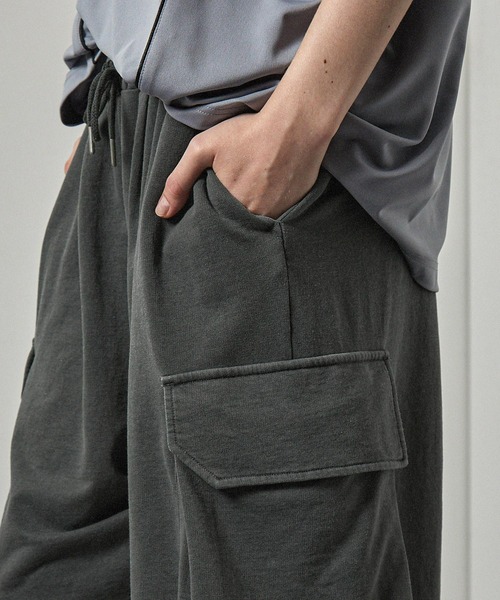 ワイドパンツ パンツ 「Alfred Alex」ヴィンテージ ピグメント加工