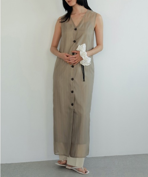 anuke Stripe Layered Onepiece 新品未使用タグ付き ànuke online store（アンヌーク） / Stripe Layered