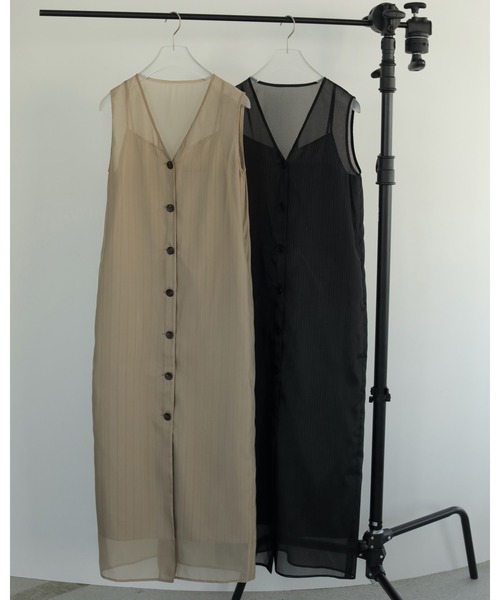 anuke Stripe Layered Onepiece 新品未使用タグ付き ànuke online store（アンヌーク） / Stripe Layered
